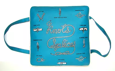 Vintage KENT Nautical ~ KNOT & SPLICES ~ Boat Cushion Seat LIFE PRESERVER Sailor • $87