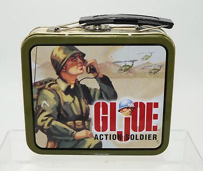 GI Joe Action Soldier Mini Small 5.5  Tin Lunch Box Vintage - Very Nice • $9.95