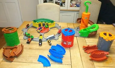 Thomas The Tank Engine Take N Play Trains And Playset Bundle Tidmouth Sheds Ect • £24.99