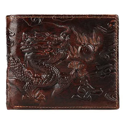 Dragon Wallet Cool Wallets For Men Leather Wallet Credit Card ID Wallet Pocket • $22.71