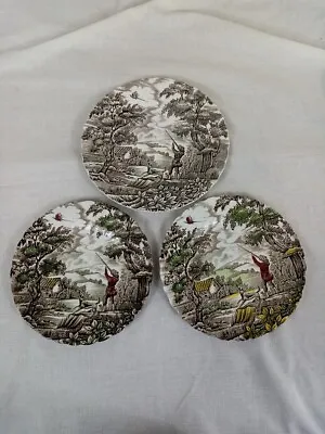 The Hunter By Myott Plates 2 X Side Plates 20cm 1 X Dinner Plate 22cm • £10