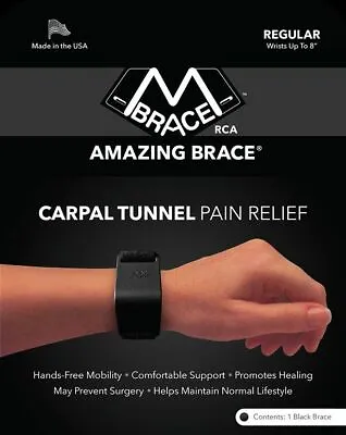 M BRACE RCA / *AMAZING BRACE* Carpal Tunnel Wrist Pain Relief (ALL *4* COLORS!) • $14.95