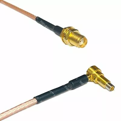 USA-CA RG188  SMA FEMALE To MS-156 MALE ANGLE Coaxial RF Pigtail Cable • $10.20