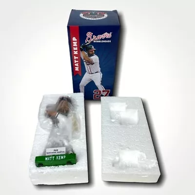 Matt Kemp 2016 Bobblehead Atlanta Braves Suntrust Park NEW OPEN BOX • $14.95