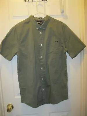 O’Neill Classic Fit Short Sleeve Button Down Shirt Mens Size XL Green Surf • $9.99