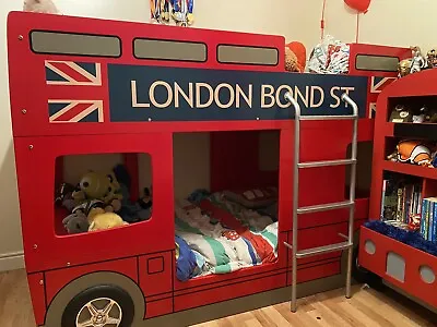 Julian Bowen LON001 Double Decker London Bus Bunk Bed - Red • £350