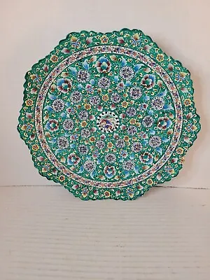 Persiada Minakari Zamani Painted Enamel Wall Plate(metal-21-m-8) • $29.12