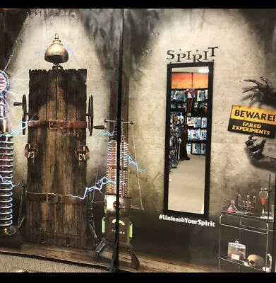 2022 Spirit Halloween Frankenstein Table & Mad Scientists Lab Poster 8 Feet Wide • $27.99