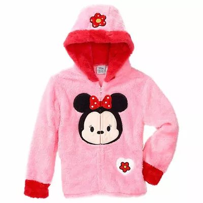 Disney Girls Plush Hoodie Tsum Tsum Minnie Mouse Size 3T • $29.95