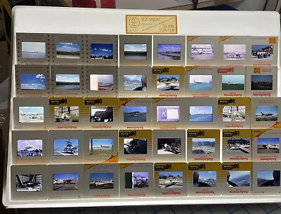 35mm Slide Lot 1960s-80s Aviation Planes Jets Military Commercial Glider Prop • $26.10