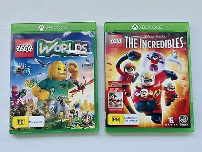 Bundle XBOX One Games: Lego Worlds And Lego The Incredibles (Tracked Postage)  • $25