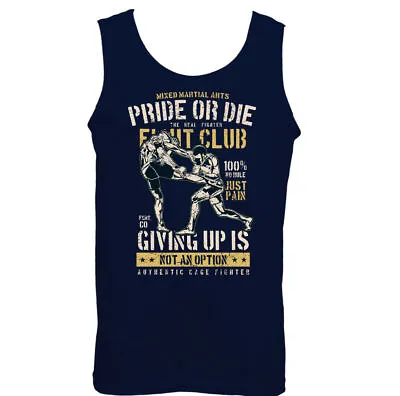 Pride Or Die Mens Funny MMA Vest Training Top Boxing Muay Thai UFC Judo • £11.99