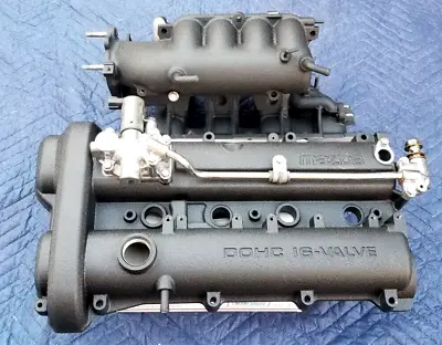 Mazda Miata NB2 VVT OEM Wrinkle Coated Intake Manifold & Valve Cover + Polished • $595