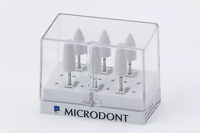 Microdont USA Acrylic Polisher Kit (2 Shapes/3 Grits: Fine-Medium-Coarse) 6 Pcs • $49.99