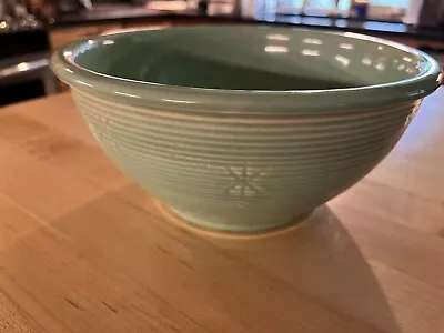 Vintage Shawnee Light Green Snowflake Mixing Bowl- Made In USA Pottery 1940s • $15