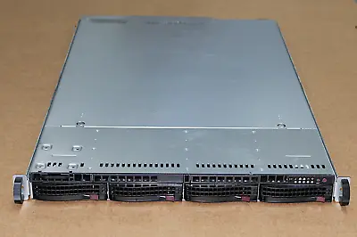 SuperMicro 6018U X10DRU-I+ 4-Bay 2x E5-2690v3 64Gb 1U Server FREENAS / UNRAID • $199.95