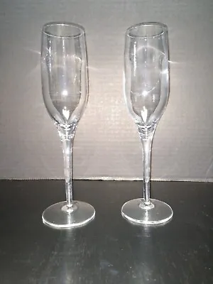 $15 • Buy Pair (2) Of VTG Crystal Champagne Flutes