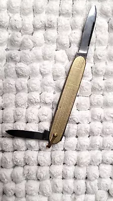 Vintage Gold-Filled 2 Blades Folding Pocketknife No Engraving. Mint. • $30