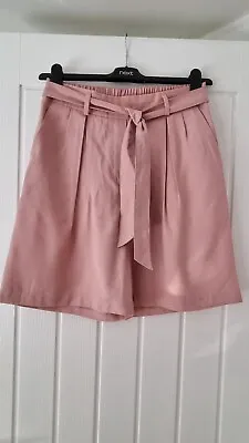 Primark Size 12 High Waisted Tailored Shorts Dusky Pink • £5