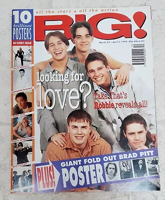 Take That Robbie Williams BIG! Vintage Teenage Magazine March 23 - April 5 1994 • £3.99