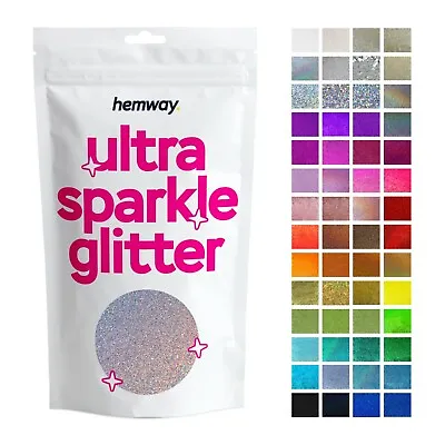 £49.99 • Buy Hemway Ultra Sparkle Glitter Flake Decorative Wine Glass Craft Powder Colours