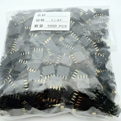 50PCS 1x4 Single Row 4 Pins Pitch 2.54mm PCB Socket Female Header • $0.99