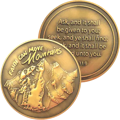 Man Of God Coin Challenge Coin Faith Coin Christian Coin Bible Coin Mountains • $11.35