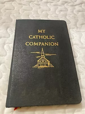 1959 My Catholic Companion W/ Daily Devotions Illustrations Hc Stored Vg 64 Yrs • $29.95