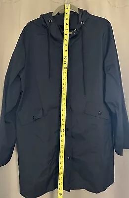 Men's And Woman’s Water Resistant Hooded Windbreaker Rain Jacket Zipper Snap • $15