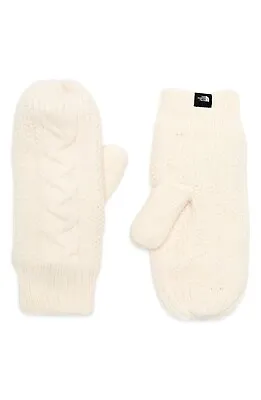 $29.95 • Buy The North Face Women's Cable Minna Mittens Knit Fleece Lined Gardenia White XS/S