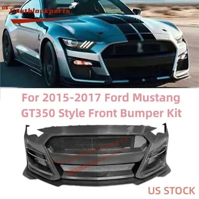 Fit  2015-2017 Ford Mustang Facelift GT500 Shebly Style Front Bumper Kit Upgrade • $619