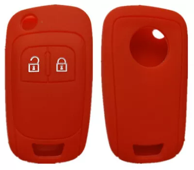 Red 2 Button Car Flip Key Cover Suits Chevrolet Holden Colorado Aveo Cruze Trax • $8.99