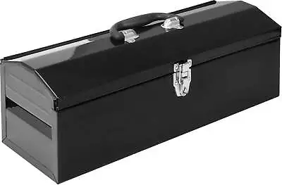 Jacks DTB101B 19  Portable Steel Tool Box With Removable Storage Tray Black • $24.99