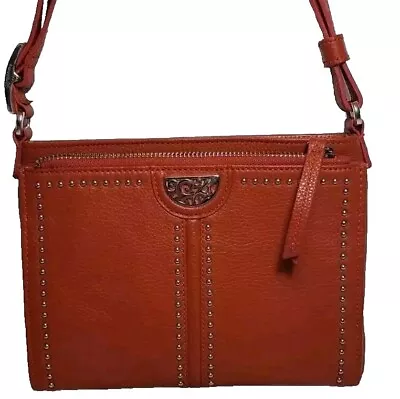 Brighton Henna Pretty Tough Studded City Organizer Front Wallet Crossbody  • £239.98