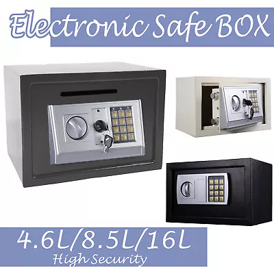 Digital Secure Safe Box Electronic High Security Home Office Money Safety Steel • £18.50