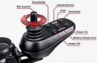 Joystick Controller For Electric Wheelchairs Air Hawk Falcon And Bariatric • $329