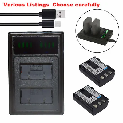 Battery Or USB Charger For Canon NB-2LH PowerShot EOS 350D 400D S50 S60 S70 S80 • $10.22