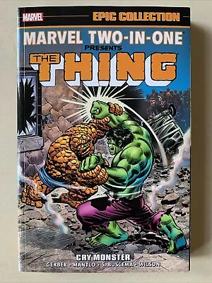 Marvel Two-in-One Epic Vol. 1: Cry Monster (Marvel 2018) The Thing TPB • $23