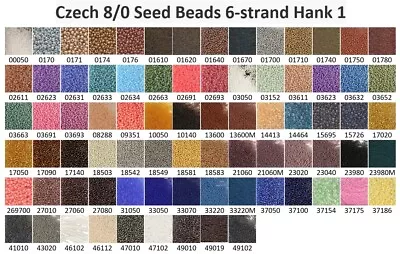 Czech 8/0 Preciosa Rocaille Glass Seed Beads 6-strand Mini Hank  Or 22 G Vial 1 • $2.99