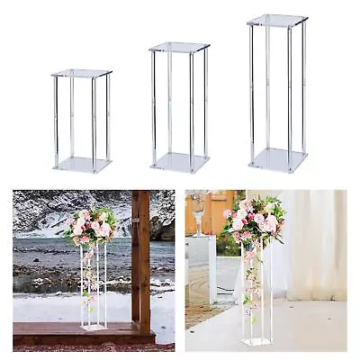 Acrylic Vases Wedding Centerpieces Tall Flower Vase For Shelf Table Decor • £28.75