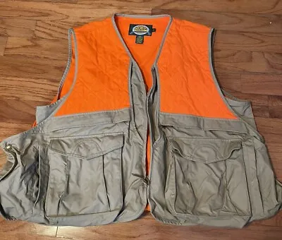 Cabelas Orange And Beige Tactical Hunting Vest Mens Size 2XL Xxl • $24.99