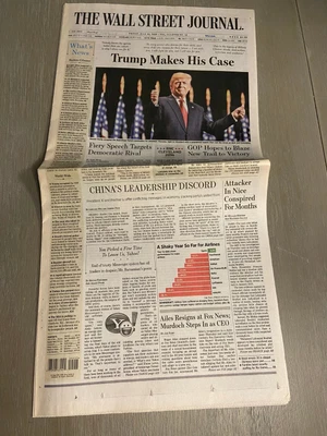 $99.99 • Buy Wall Street Journal 4/22/2016 -  Trump Makes His Case  - GOP Nomination For Pres