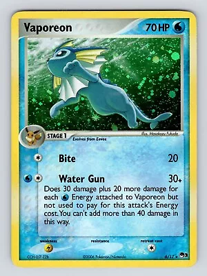 Pokemon TCG English Card Pop Series 3 Vaporeon 6/17 Holo Rare - PL • $6.99