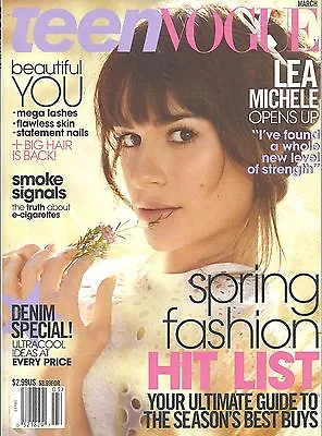 $6.88 • Buy Teen Vogue March 2014 Lea Michele Spring Fashion Hit List English Monthly