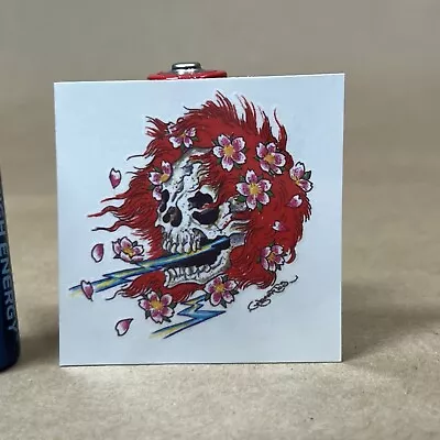 1989 Ed Hardy Rare Vintage Savvi Temporary Tattoo Skull Red Hair Flowers • $5.99