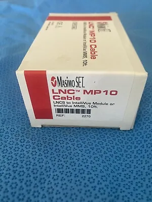 Masimo 2270 LNC MP10 CABLE For SpO2 Sensor 10 Ft LNCS To Intellivue MMS • $25