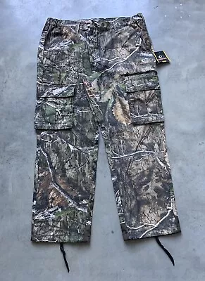 NEW Mossy Oak Hunting Outdoor Camouflage Cargo Pants Men’s Size XL 40X32 • $29.95