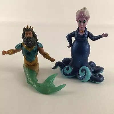 Disney The Little Mermaid Deluxe 4  Figures Doll Ursula King Triton 2022 Mattel • $54.64