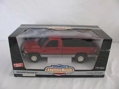 Ertl American Muscle 1/18 Diecast Red 1995 Dodge Ram 2500 SLT Pickup Truck VG • $39.99