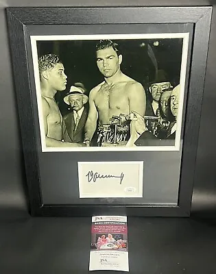 Max Schmeling Signed Autographed 12.5 X16  Framed Photo Boxing Joe Louis JSA COA • $149.99